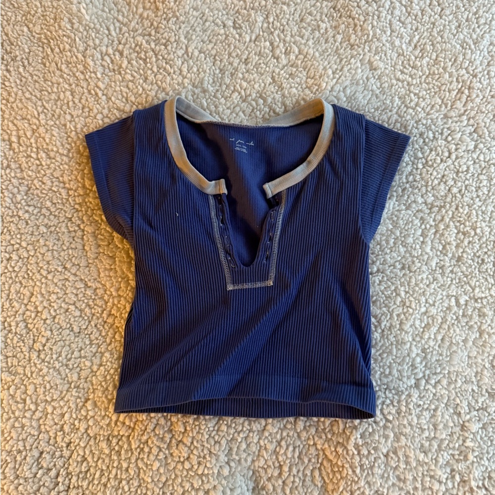 Womens Blue urban outfitters crop top